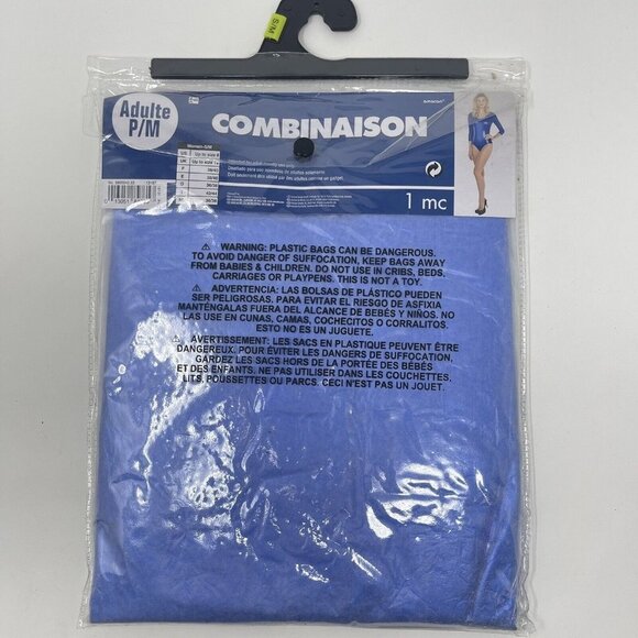 Dance One Piece Bodysuit‎ Shiny Metallic Blue Costume Cosplay Theater Adult SML - Picture 5 of 7